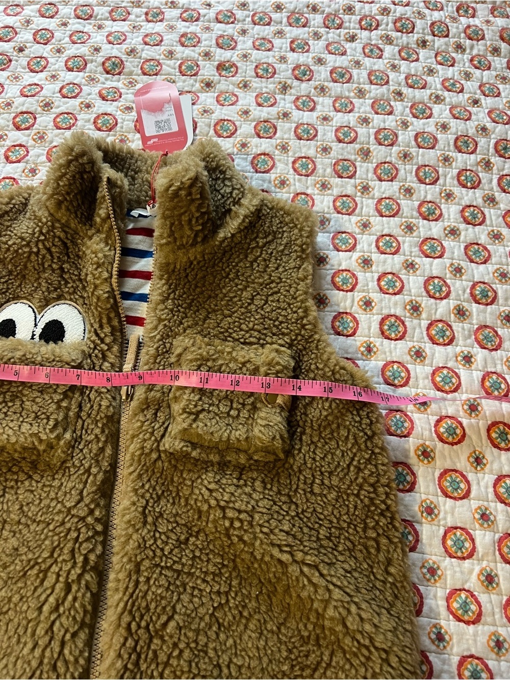 NWT Woody x Anne Kurris - Unisex Teddy Fleece Belgium Kid’s Vest size 10 - Picture 6 of 6